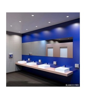 Downlight Led 9W 720LM IP44 Redondo Níquel