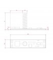 Dimmer Tactil 4 Pasos para Tiras Led Monocolor 12-24V