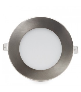 Downlight Led 9W 720LM IP44 Redondo Níquel