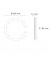 Downlight Led 9W 720LM IP44 Redondo Níquel