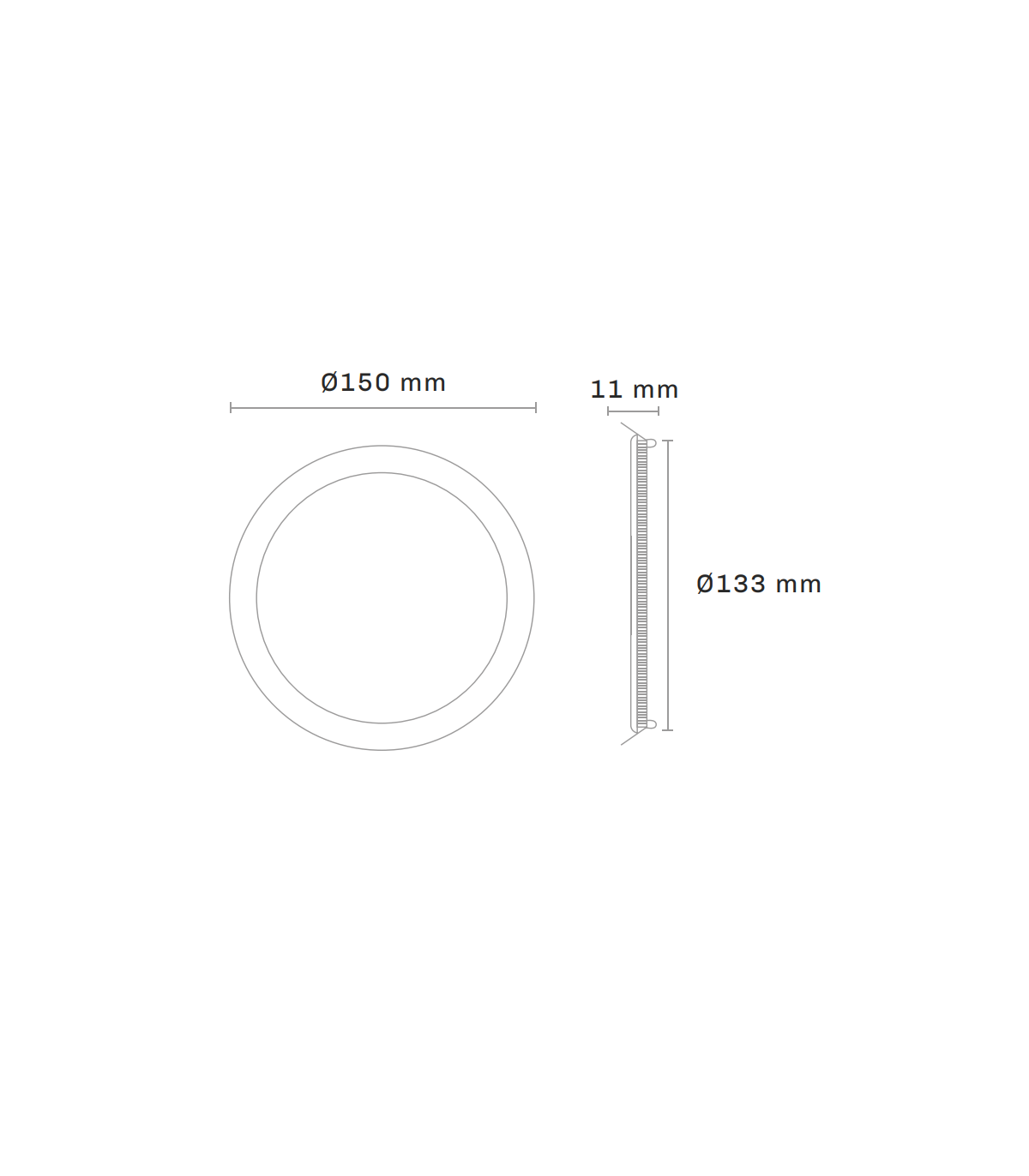 Downlight Led 9W 720LM IP44 Redondo Níquel