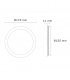 Downlight Led 12W 960LM IP44 Redondo Níquel