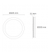 Downlight Led 18W 1440LM IP44 Redondo Níquel