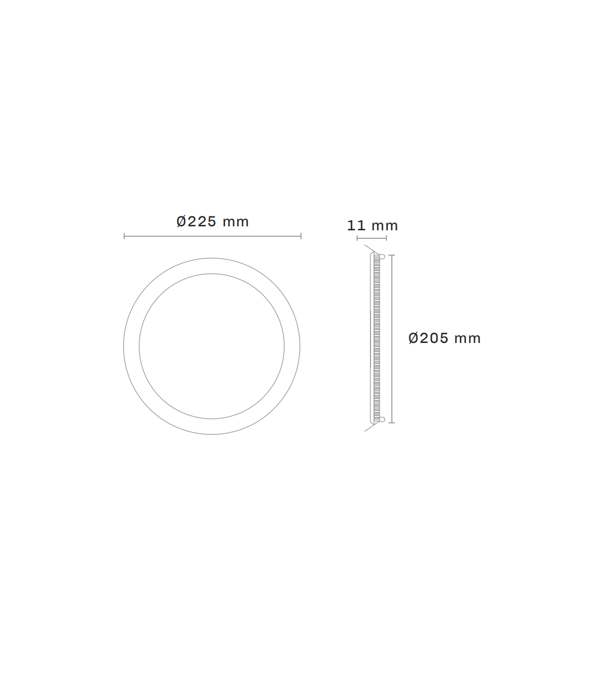 Downlight Led 18W 1440LM IP44 Redondo Níquel