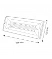 Emergencia Led ZOVY 3W 280LM IP30 Sup/Emp Autotest