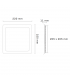 Downlight Led 18W 1440LM IP44 Cuadrado Níquel