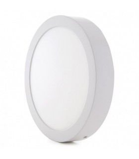 Plafón superficie LED 25W 2.500Lm 120º IP40 Redondo Blanco