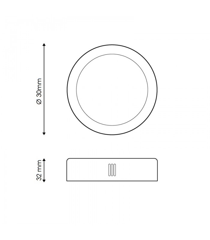 Plafón Superficie Led 24W 1920LM IP44 Redondo Blanco