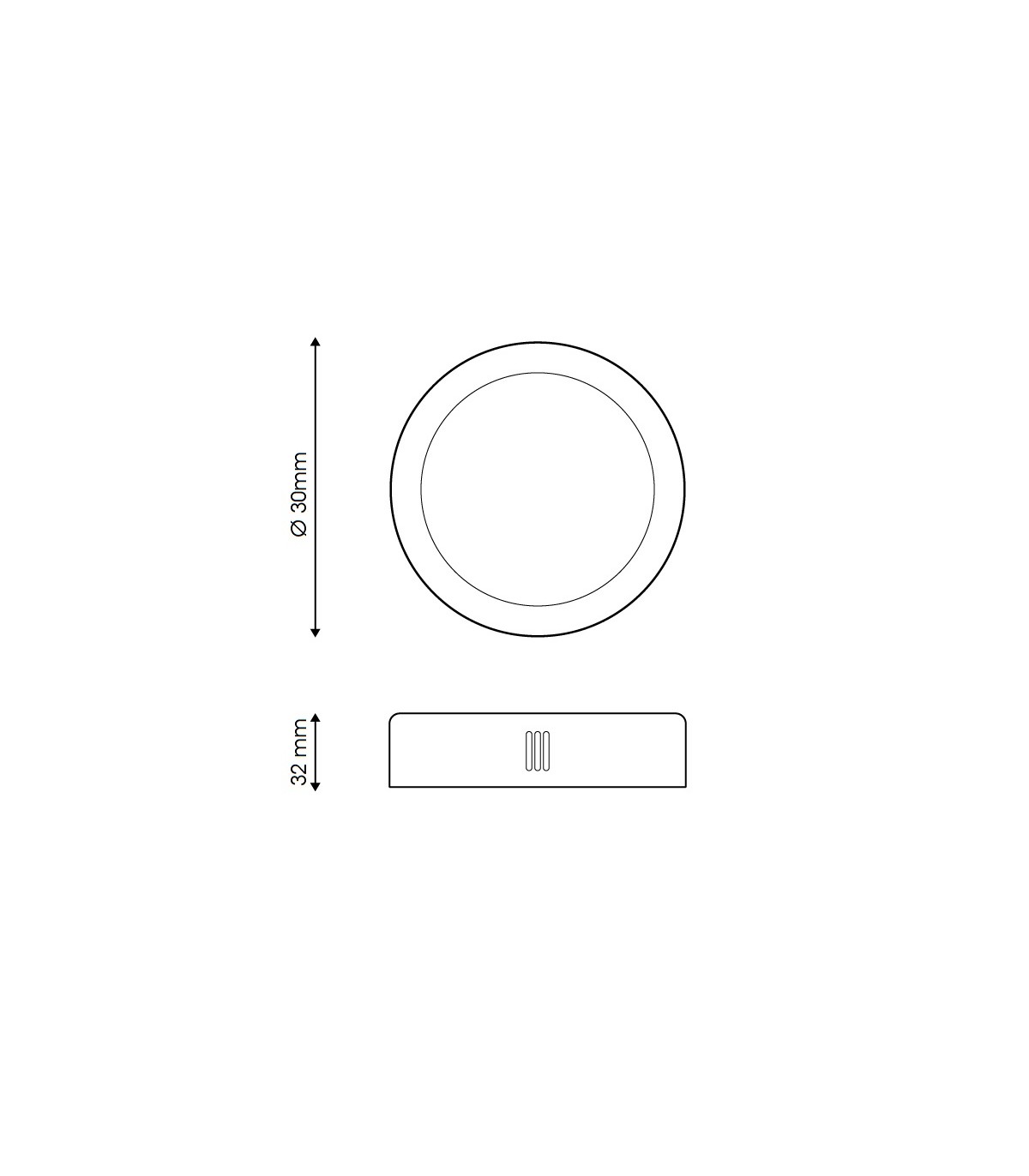 Plafón Superficie Led 24W 1920LM IP44 Redondo Blanco