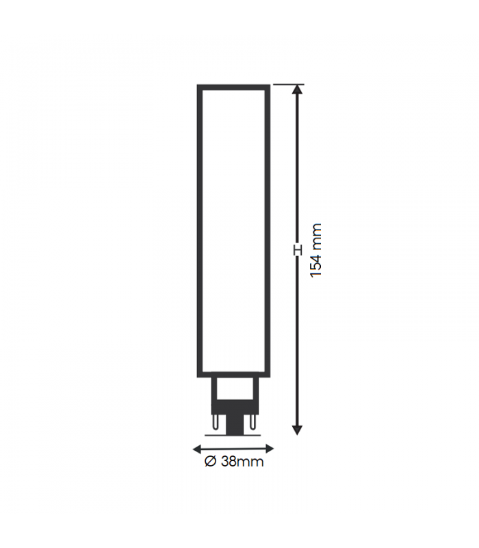 Lámpara Led LUXTAR 12W 1150Lm 300º G24