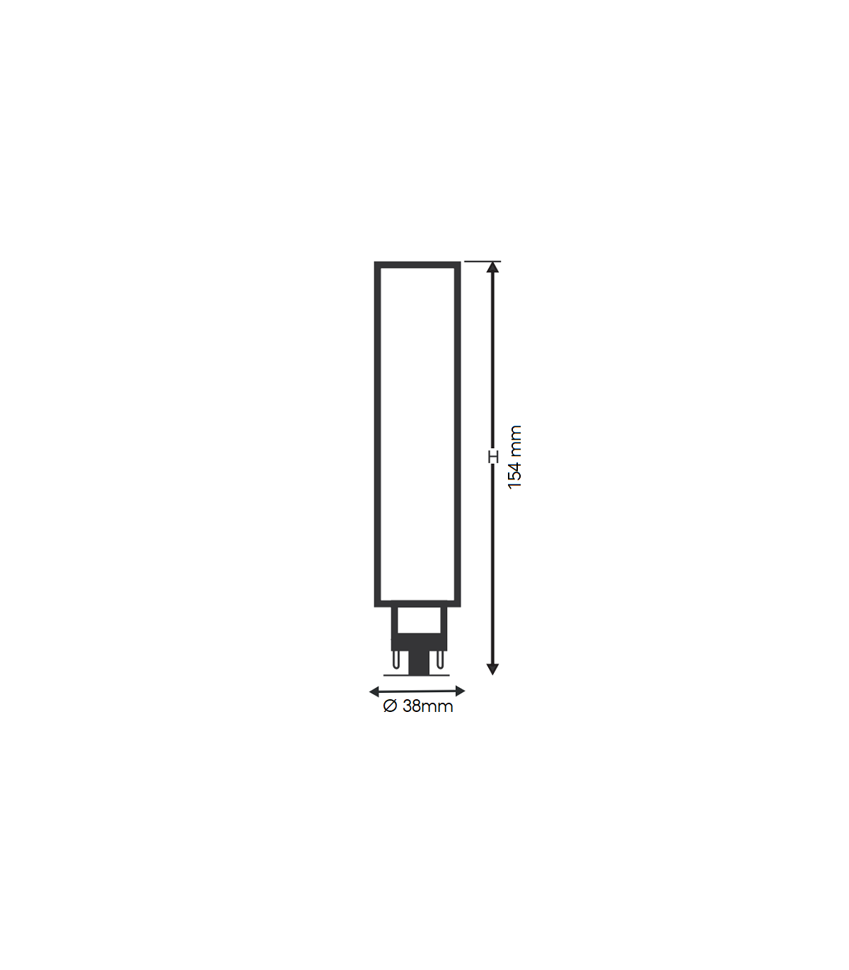Lámpara Led LUXTAR 12W 1150Lm 300º G24