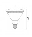 Bombilla Led LUXTAR PAR38 15W 1200Lm 38º IP65 E27