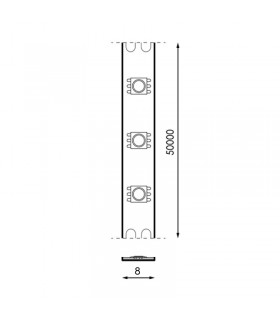 Tira Flexible Led 4.8W 480Lm/M 60Led/m IP20 DC24V -5 Metros-