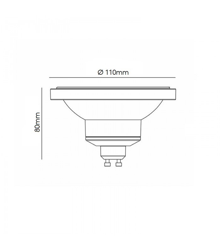 Bombilla Led AR111 15W 1200Lm 30º GU10