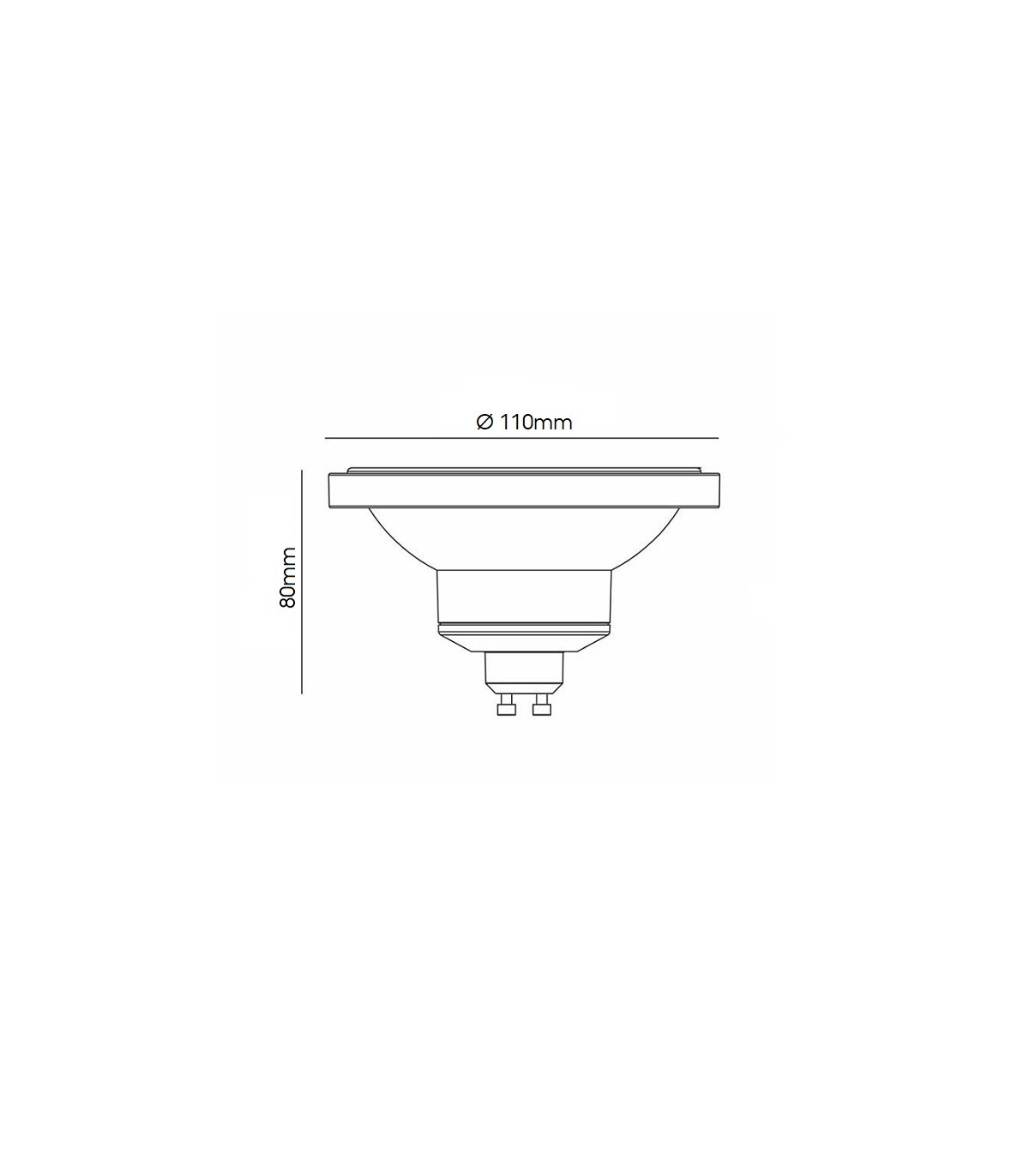Bombilla Led AR111 15W 1200Lm 30º GU10