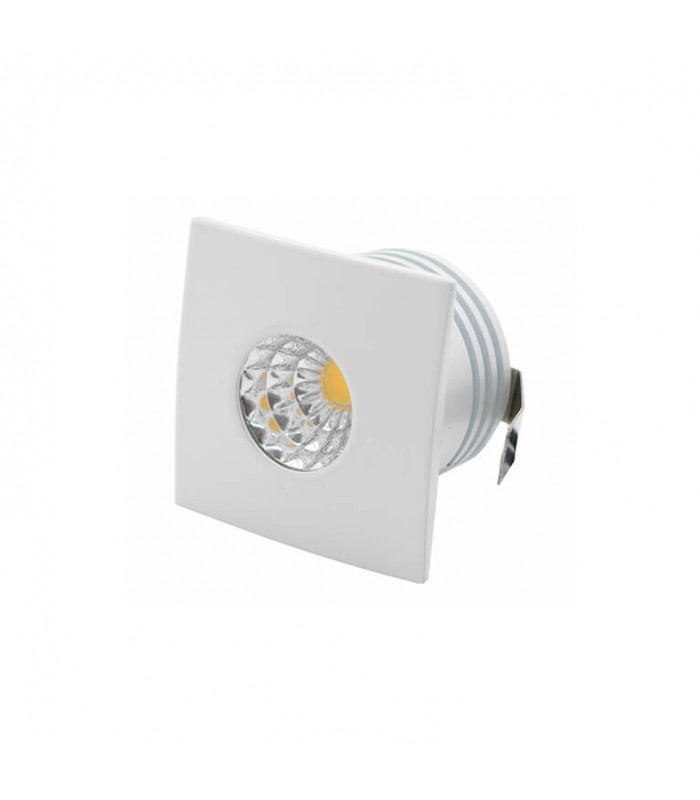 Downlight Led SQUARE 3W 210Lm IP20 Blanco