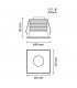 Downlight Led SQUARE 3W 210Lm IP20 Blanco