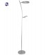 Lámpara de Pie Plata LED 18+5W 1400+450Lm IP20 4000K
