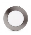 Plafón Led Superficie 6W 480LM IP44 Redondo Níquel