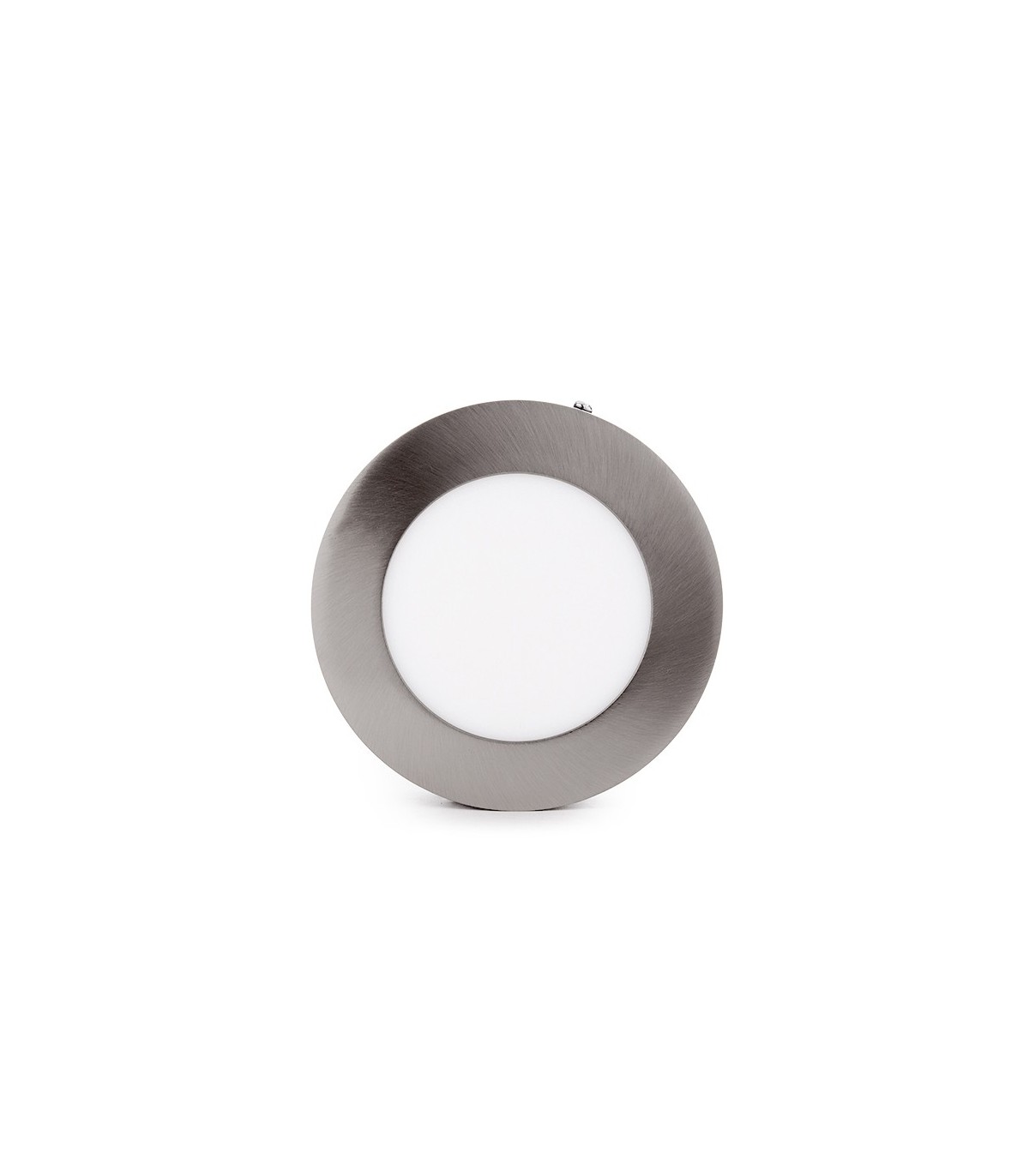 Plafón Led Superficie 6W 480LM IP44 Redondo Níquel