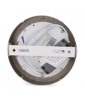 Plafón Led Superficie 6W 480LM IP44 Redondo Níquel