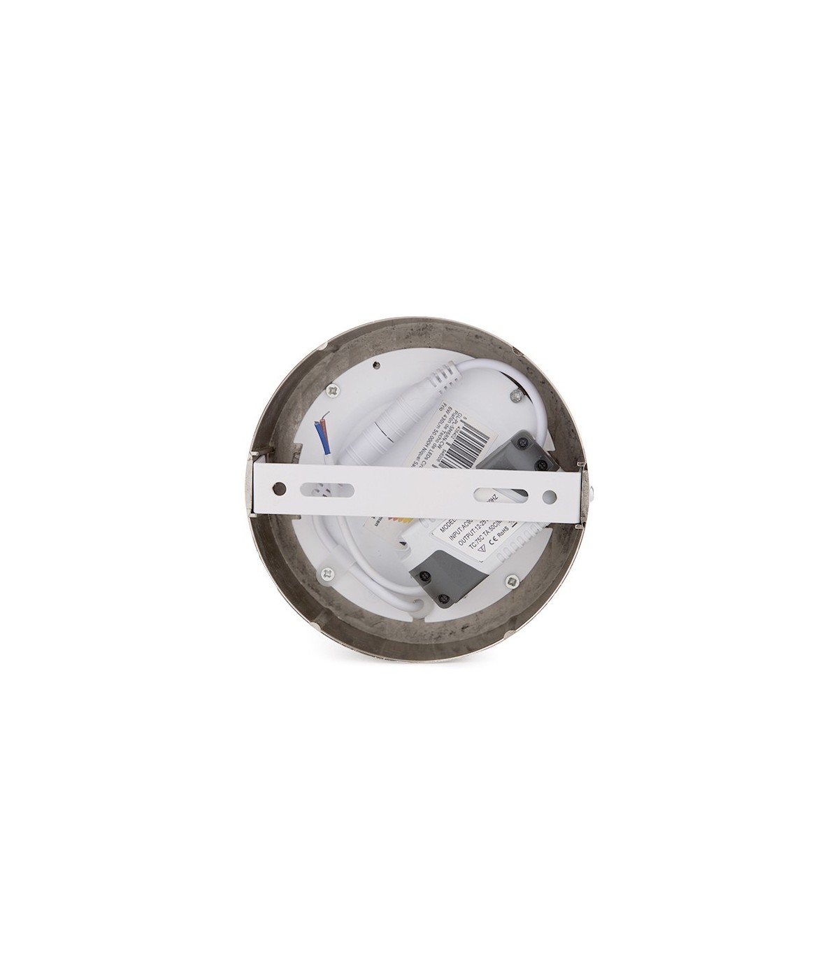 Plafón Led Superficie 6W 480LM IP44 Redondo Níquel