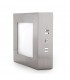 Plafón Led Superficie 6W 480LM IP44 Cuadrado Níquel