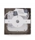 Plafón Led Superficie 6W 480LM IP44 Cuadrado Níquel