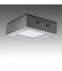 Plafón Led Superficie 6W 480LM IP44 Cuadrado Níquel
