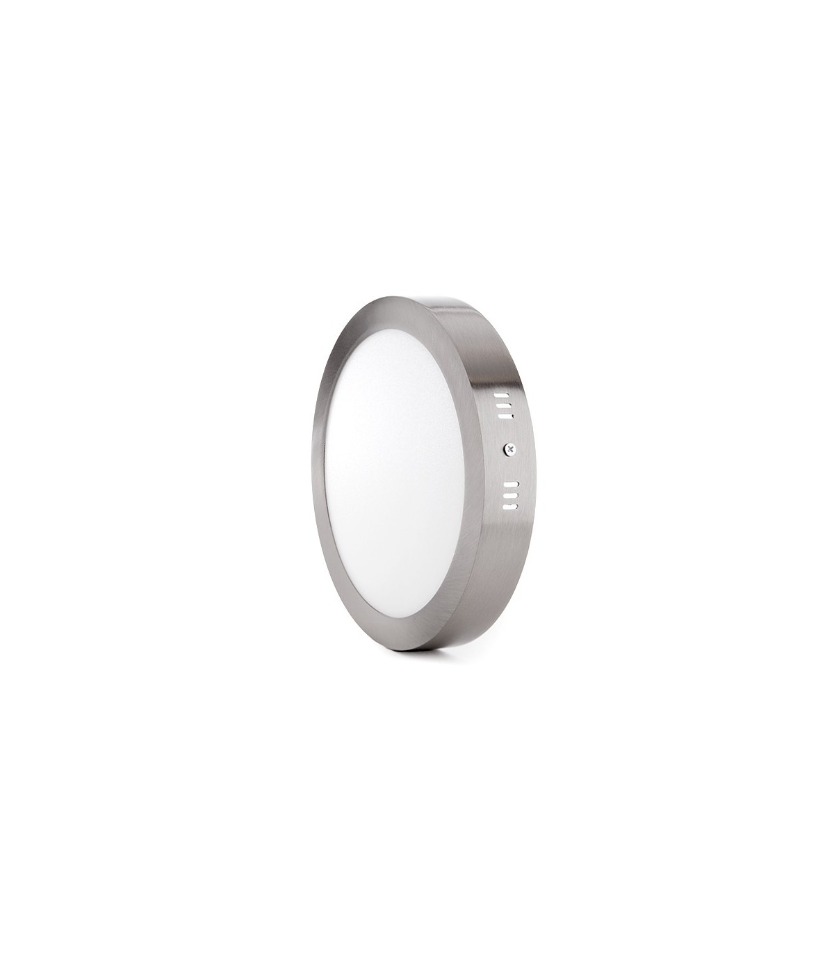 Plafón Led Superficie 18W 1440LM IP44 Redondo Níquel