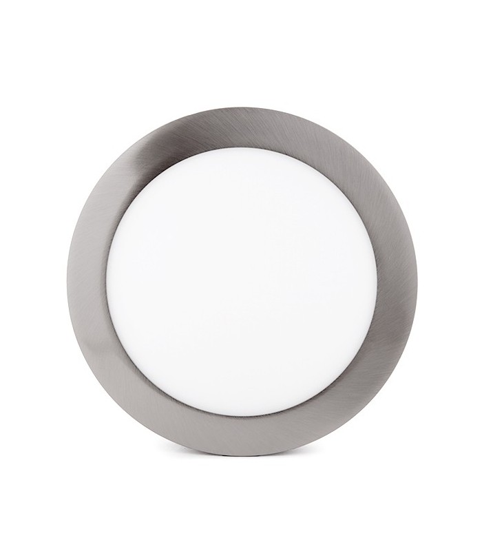 Plafón Led Superficie 18W 1440LM IP44 Redondo Níquel