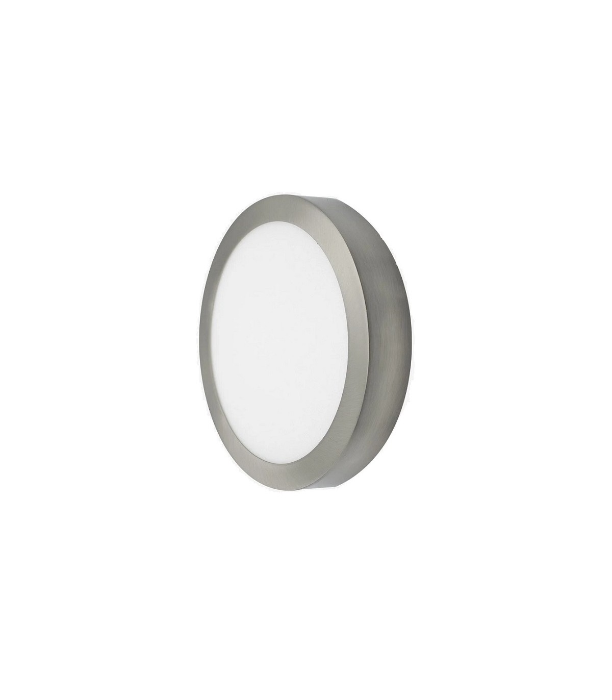 Plafón Led Superficie 24W 1920LM IP44 Redondo Níquel