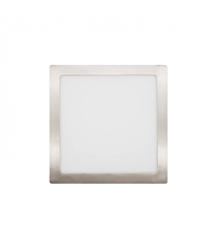 Plafón Led Superficie 24W 1920LM IP44 Cuadrado Níquel