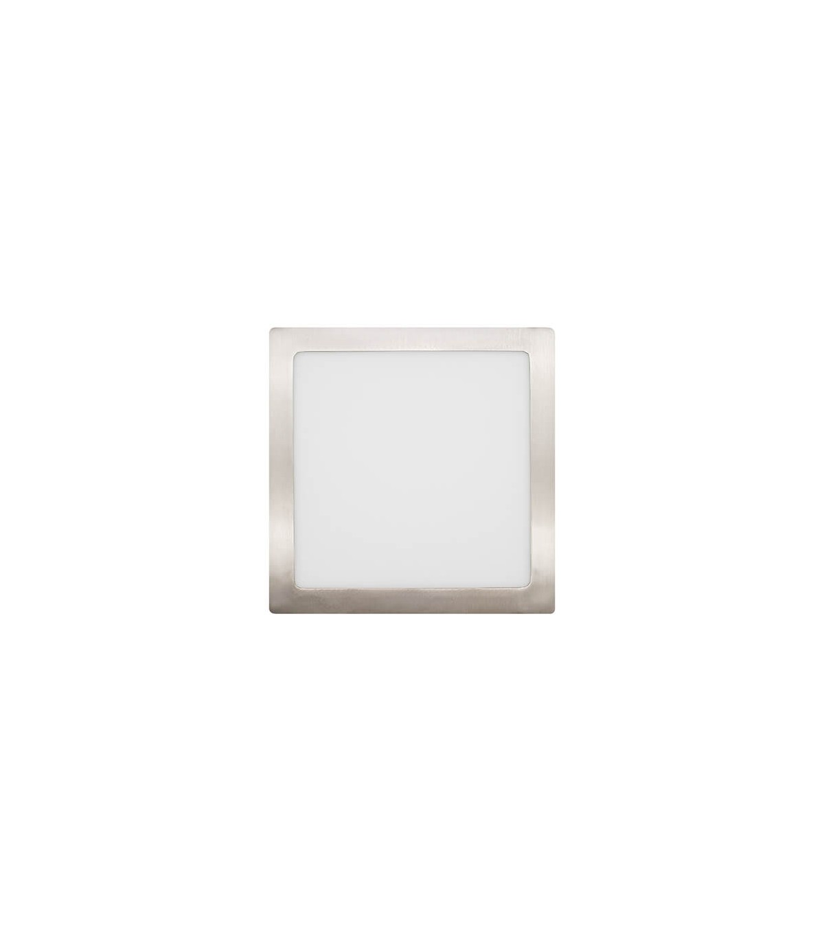 Plafón Led Superficie 24W 1920LM IP44 Cuadrado Níquel