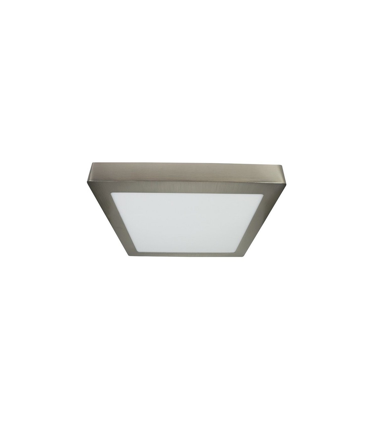 Plafón Led Superficie 24W 1920LM IP44 Cuadrado Níquel