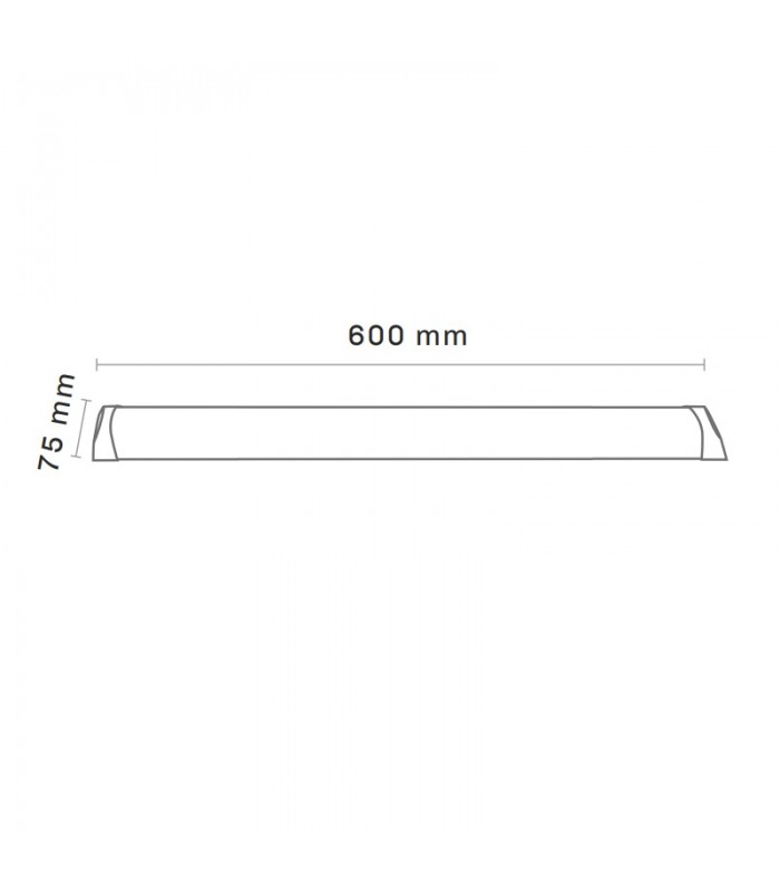 Regleta Led SLIM MAXLED 18W 1600Lm 60cm IP20