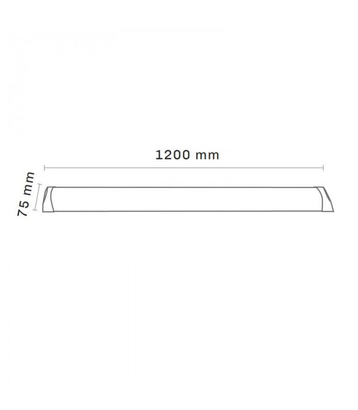 Regleta Led SLIM MAXLED 36W 3200Lm 120cm IP20