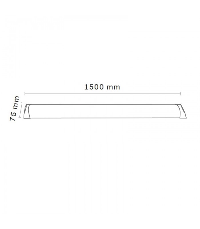 Regleta Led SLIM MAXLED 54W 4500Lm 150cm IP20