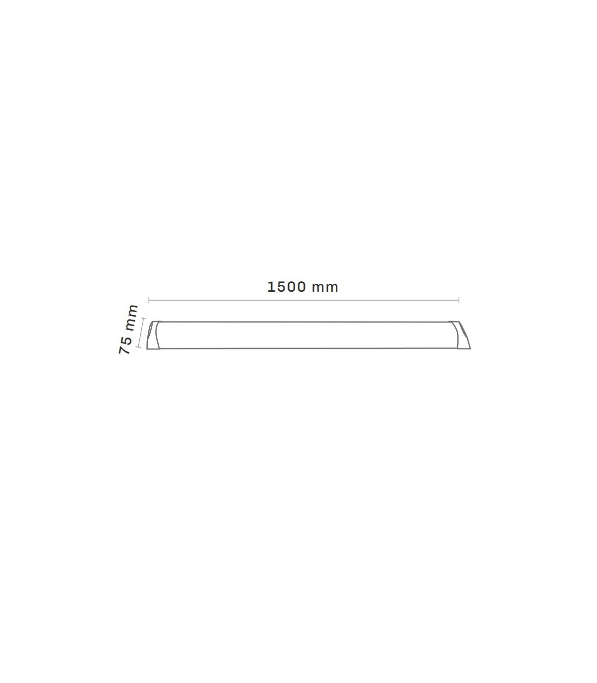Regleta Led SLIM MAXLED 54W 4500Lm 150cm IP20