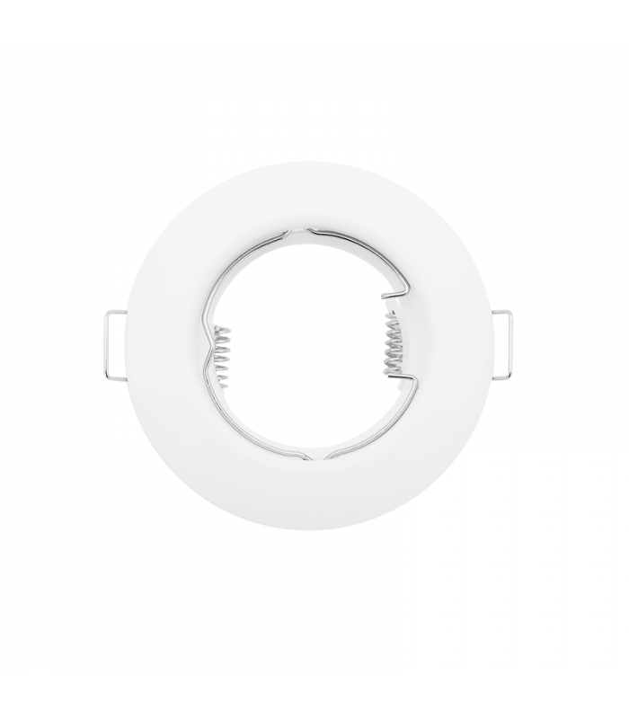 Aro Empotrable Fijo Aluminio MAXLED Redondo Blanco