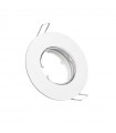 Aro Empotrable Fijo Aluminio MAXLED Redondo Blanco