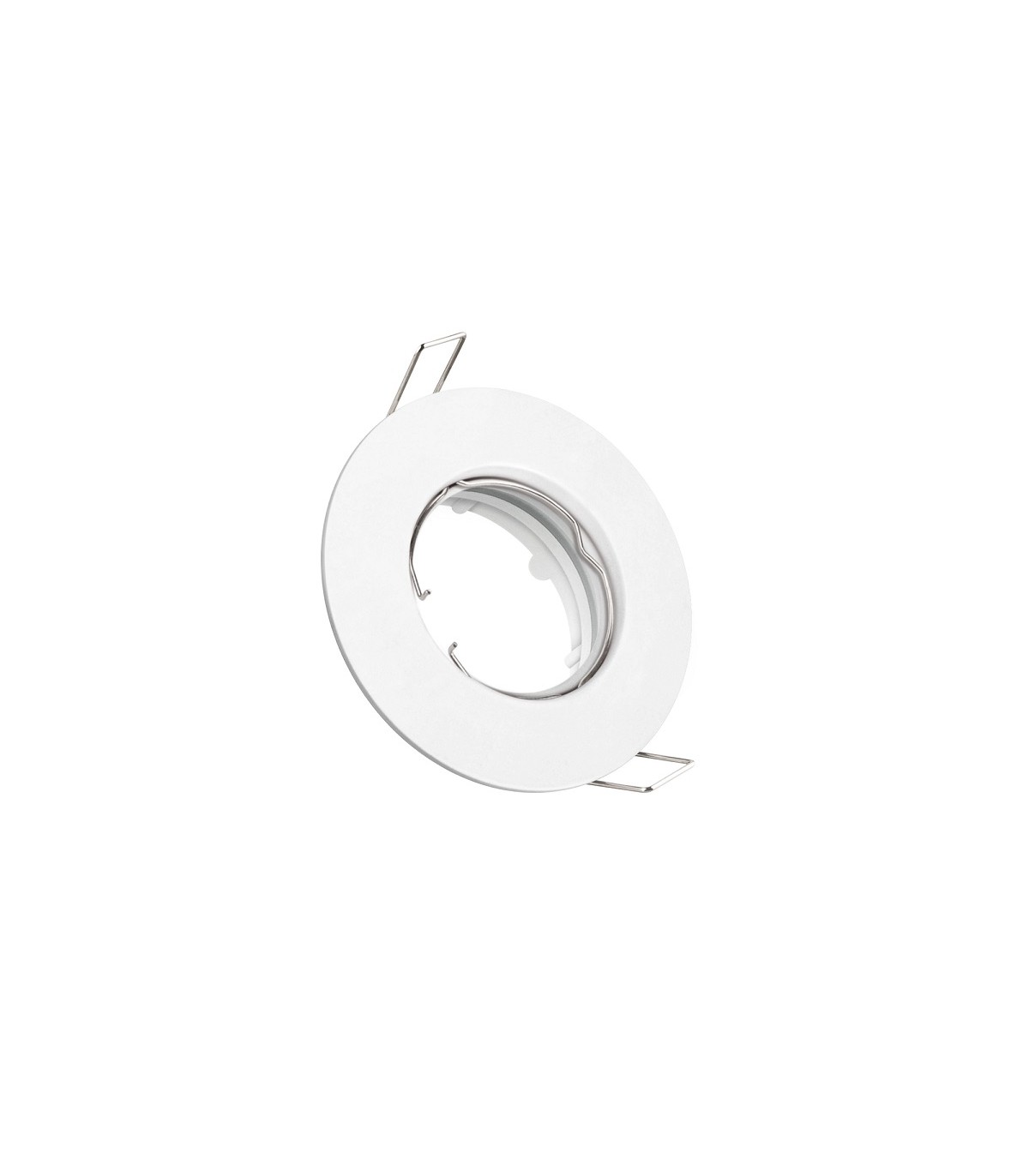 Aro Empotrable Fijo Aluminio MAXLED Redondo Blanco