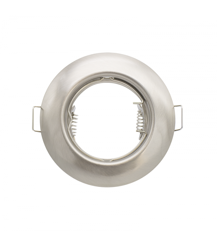 Aro Empotrable Fijo Aluminio MAXLED Redondo Níquel