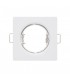 Aro Empotrable Fijo Aluminio MAXLED Cuadrado Blanco