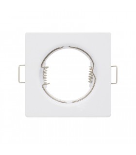 Aro Empotrable Fijo Aluminio MAXLED Cuadrado Blanco