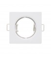 Aro Empotrable Fijo Aluminio MAXLED Cuadrado Blanco