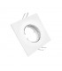 Aro Empotrable Fijo Aluminio MAXLED Cuadrado Blanco
