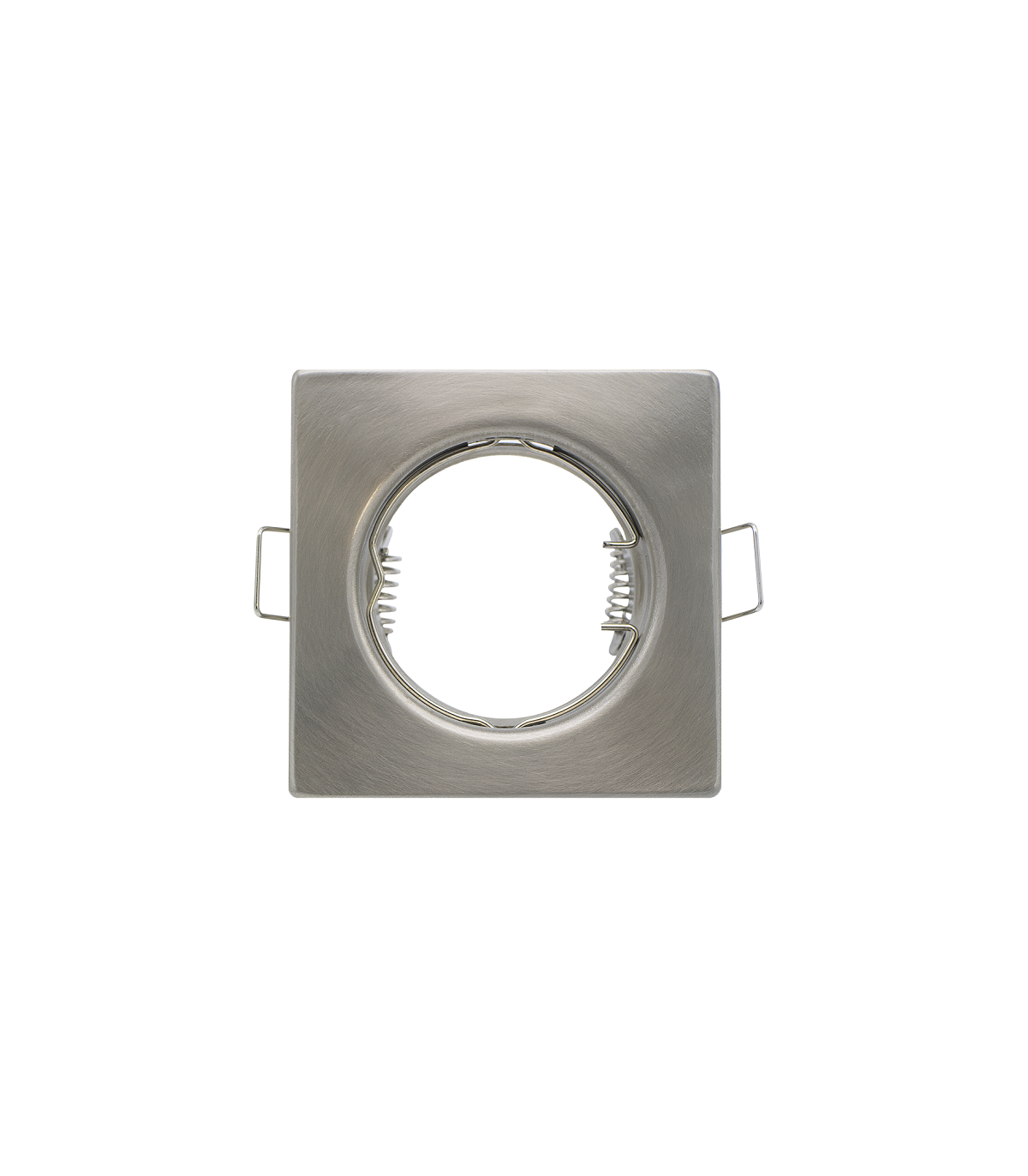 Aro Empotrable Fijo Aluminio MAXLED Cuadrado Níquel