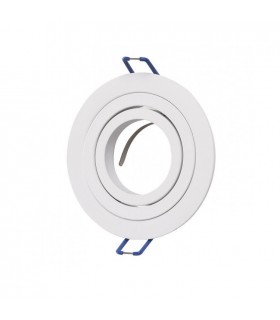 Aro Empotrable Basculante MAXLED Redondo Blanco/Blanco