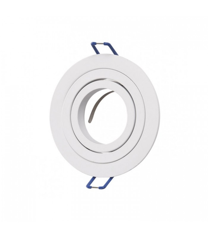 Aro Empotrable Basculante MAXLED Redondo Blanco/Blanco